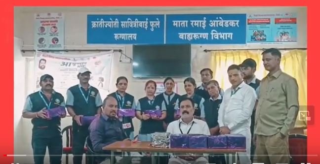 पिंपरी चिंचवड महानगरपालिकेच्या तालेरा हॉस्पिटल कर्मचार्‍यांच्या वतीने कर्मचारी आणी रूग्णाना मिठाई वाटप करुन दिवाळी साजरी करण्यात आली