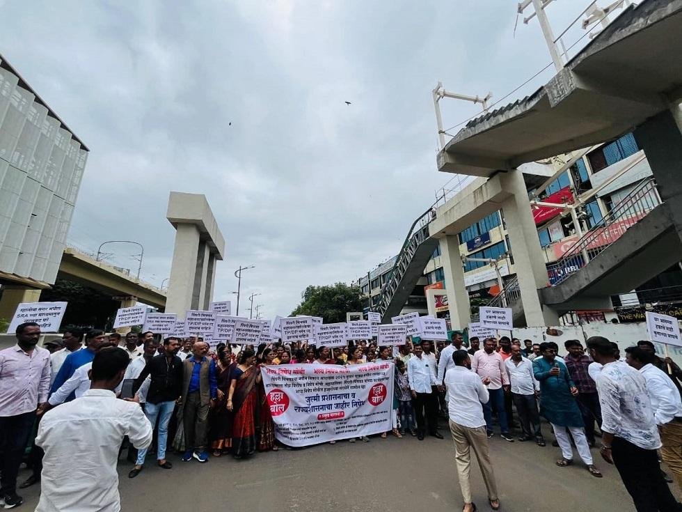 पिंपरी-चिंचवड नवीन विकास आराखडा विरोधात ‘भव्य निषेध मोर्चा कुणाल वाव्हळकर यांच्या नेतृत्वाखाली संपन्न